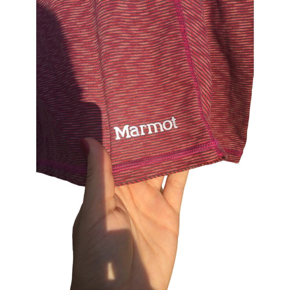 Marmot long sleeve shirt womens xs red baselayer core hiking camping thumb hole - Picture 5 of 10